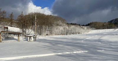ホテル角神の雪景色